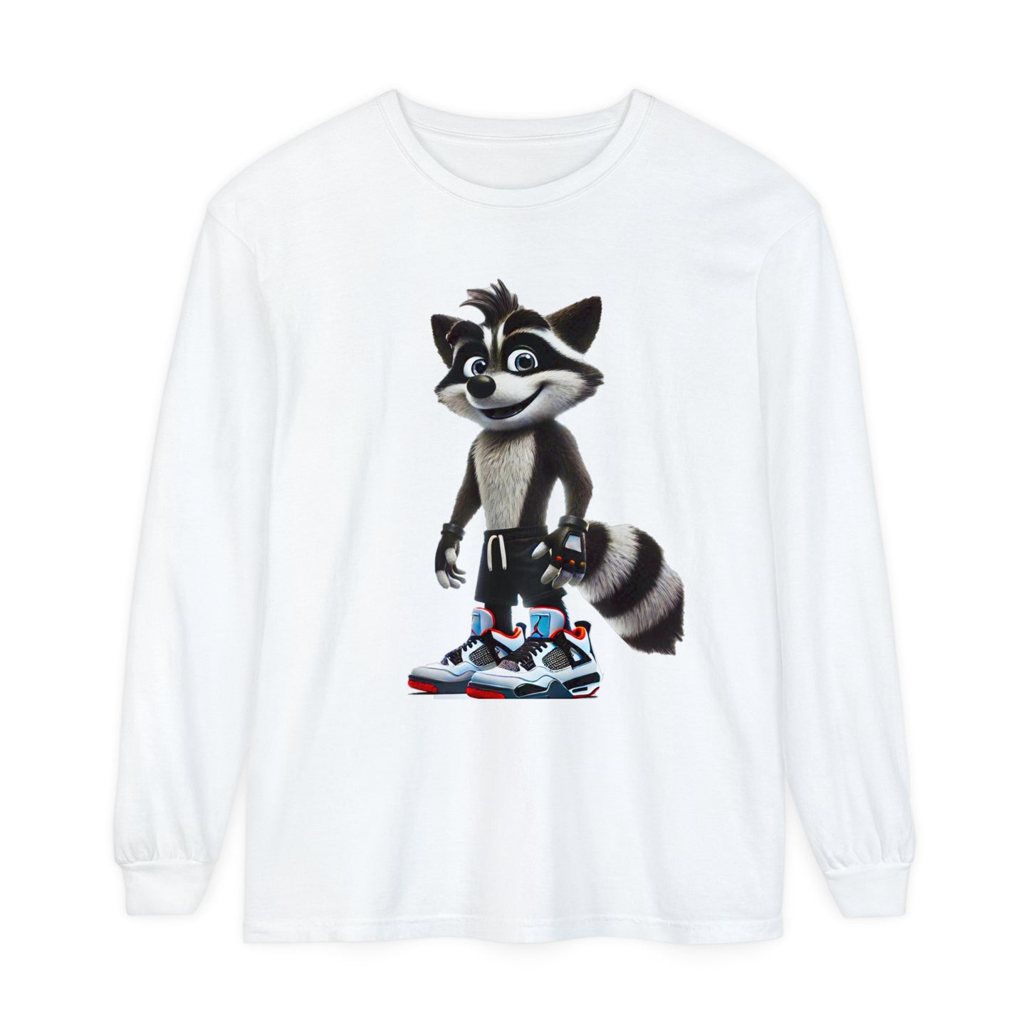 Trash Pandacoot Garment-dyed Long Sleeve T-Shirt